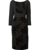 Antonio Marras Floral Jacquard Panelled Dress - Lyst