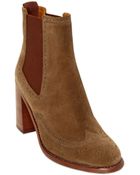 See By Chloé 90Mm Suede Ankle Boots - Lyst