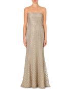 Oscar de la Renta Embellished Strapless Gown - Lyst
