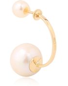 Delfina Delettrez Double Pearl Earring - Lyst