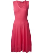 Oscar de la Renta Fitted Sweater Dress - Lyst