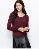 Ann Taylor Keyhole Wrap Blouse - Lyst