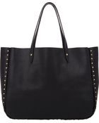 Barneys New York Studded Shopper Tote - Lyst