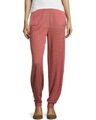 Stella McCartney Cotton Knit Tapered Leg Pants - Lyst