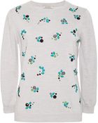 Nina Ricci Embellished Merino-Wool Sweater - Lyst