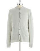 John Varvatos Hooded Knit Cardigan - Lyst