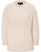 Derek Lam Long Sleeve Crew Neck Sweater - Lyst