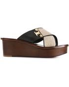 Tory Burch Wedge Sandals - Lyst