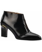 Calvin Klein Vela Leather Bootie - Lyst