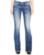 Miss Me Studded Cross Bootcut Jeans - Lyst