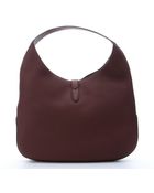 Gucci Dark Burgundy Leather 'Jackie' Hobo Bag - Lyst