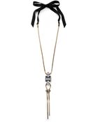 Lanvin Dahomar Crystal Pendant Necklace - Lyst