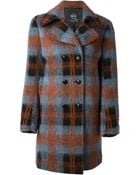 McQ by Alexander McQueen Double Breasted Tartan Coat - Lyst