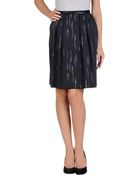 Jil Sander Navy Knee Length Skirt - Lyst
