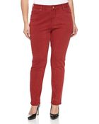 Nydj Sheri Shattered Skinny-Leg Jeans, Shattered Red - Lyst