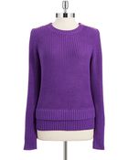 Michael Michael Kors Zipper Accented Knit Sweater - Lyst