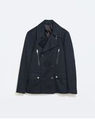 Zara Double-Breasted Trench Coat - Lyst