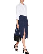 Michael Kors Dot Print Pleated Midi-Skirt - Lyst