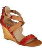 Kenneth Cole Reaction Oh Ava Suede Wedges - Lyst