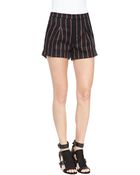 Rebecca Minkoff Harrison Striped Wool-Blend Shorts - Lyst