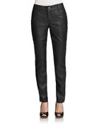 Free People Faux Leather Skinny Pants - Lyst