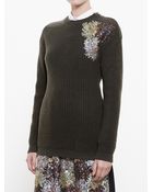 No 21 Sequin Detail Wool Jumper - Lyst