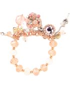 Betsey Johnson Vintage Rose Vintage Heart Bracelet - Lyst