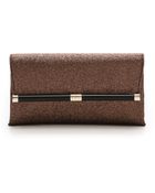 Diane von Furstenberg 440 Glitterati Envelope Clutch - Copper - Lyst