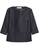 Marni Denim Top - Lyst
