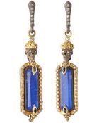 Armenta Skull-Top Lapis-Drop Earrings - Lyst