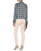 Balmain Quilted Mid-Rise Skinny Jeans - Lyst