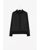 Cos Silk Collared Blazer - Lyst
