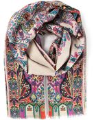 Etro Printed Scarf - Lyst