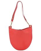 Celine Vermillion Leather Small Shoulder Bag - Lyst