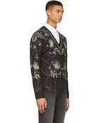 Alexander McQueen Black Paisley And Floral Sweater - Lyst