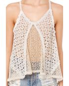 Akira Crochet Camisole - Lyst
