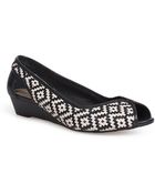 Elliott Lucca Tomasia Peep-Toe Wedges - Lyst