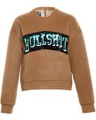 Filles A Papa Sequin Bullshit Sweatshirt - Lyst