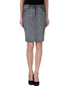 Aquascutum Denim Skirt - Lyst