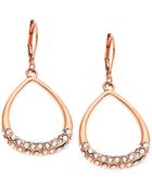 T Tahari Crystal Pavé Open Drop Earrings - Lyst