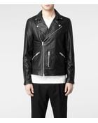 AllSaints Hemsley Leather Biker Jacket - Lyst