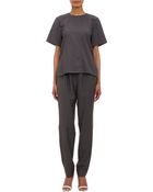 Alexander Wang Asymmetric Pinstripe Top - Lyst
