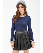 Forever 21 Sweater-Knit Crop Top - Lyst