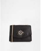 Ted Baker Lilltia Gem Broach Clutch With X Body Strap - Lyst