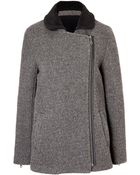 Vanessa Bruno Athé Wool Blend Boucle Coat - Lyst