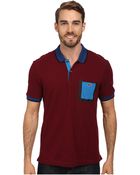 Lacoste L!Ve S/S Color Block Pique Polo Shirt - Lyst