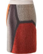 Missoni Wool Blend Geometric Skirt - Lyst