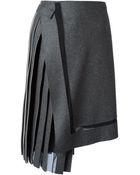 Iceberg Asymmetric Pleated Skirt - Lyst