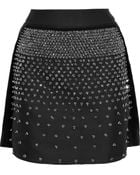 Antonio Berardi Embellished Satin-Twill Mini Skirt - Lyst