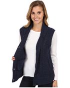 Woolrich Shannon Cable Sweater Vest - Lyst